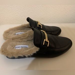 Steve Madden fur loafers 8.5 women’s